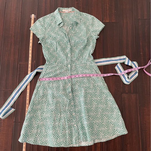 Boden Dress with Button Front and Pockets, 4. Matching ribbon belt. - Picture 10 of 11